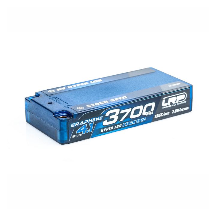 LRP HV Hyper LCG Stock Spec Shorty GRAPHENE-4.1 3700mAh Hardcase Battery - 7.6V LiPo - 135C/65C