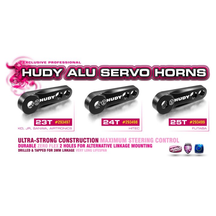 293499 Hudy Alu Servo Horn Futaba 2-Hole - 25T Hudy - 2