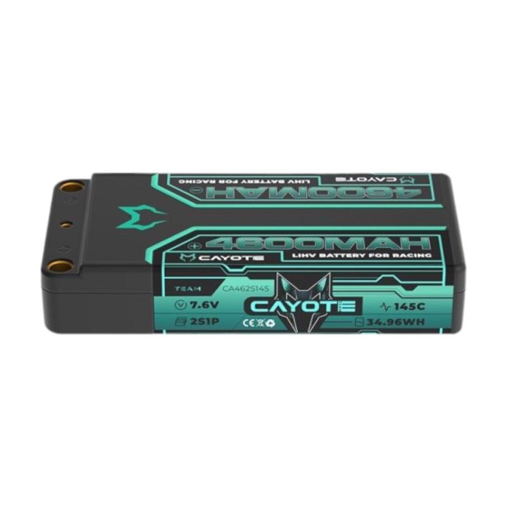 CAYOTE Racing 4600mAh 2S Shorty LiPo Battery 7,6V 145C 163g