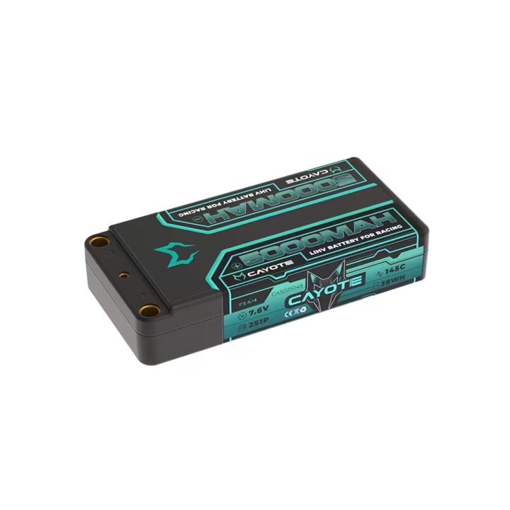 CAYOTE Racing 5000mAh 2S Shorty LiPo Battery 7,6V 145C 179g