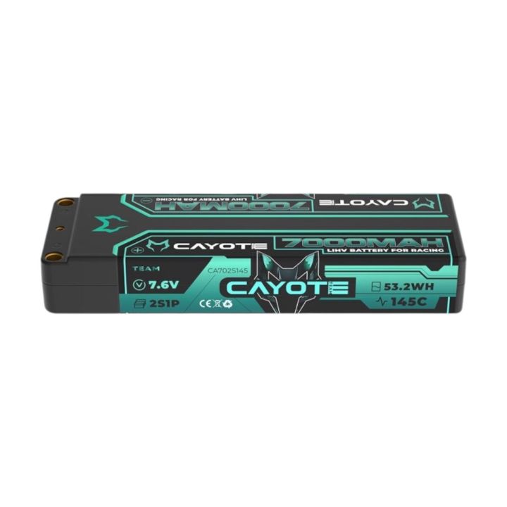 CAYOTE Racing 7000mAh 2S LiPo Battery 7,6V 145C 274g