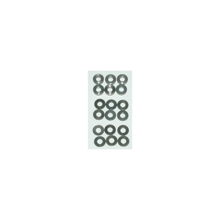 U3131 Schumacher SPEED PACK Alloy Spacers - M3-7mm 0-5;1;2mm (pk18)