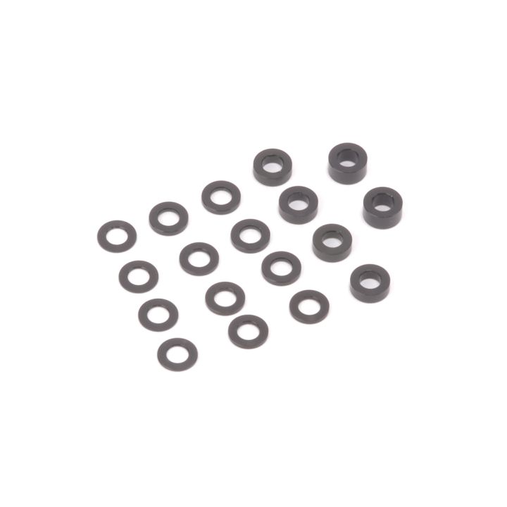 U4314 Schumacher SPEED PACK - Alloy Black M3 Washers - 18pc